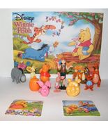 Disney Winnie The Pooh Deluxe Figure Set Toy Set of 14 with 2 Stickers a... - £12.78 GBP