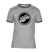 Bass Guitar Head Stock Ringer T Shirt - £10.37 GBP