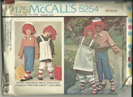 McCall&#39;s Sewing Pattern 5254 Men&#39;s Women&#39;s Costume Raggedy Ann Raggedy Andy Used - £5.49 GBP