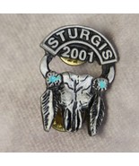 Sturgis Motorcycle Rally 2001 Pin Black Hills South Dakota Buffalo - $14.60 CAD