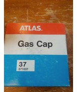 OEM NOS Vintage Car truck Atlas Chrome Screw gas cap cover black  # 37 - $32.46 CAD