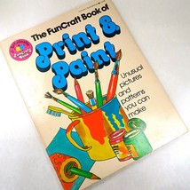The FunCraft Book of Print &amp; Paint Vintage 1976 Scholastic 70s Kids Crafts Book - £7.67 GBP