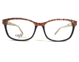 Cafe Boutique Eyeglasses Frames CB1029 COLOR #1 Black Brown Cheetah 52-15-135 - £36.77 GBP