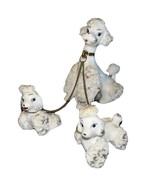 1950s Spaghetti Poodle Trio Mom Puppies On Chains Dog MCM Figurines Kits... - $122.04 CAD
