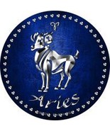 Aries Novelty Metal Mini Circle Magnet - $242.75 MXN