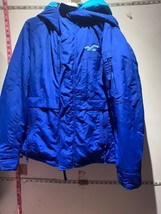 Men’s Hollister California blue coat jacket size M Express SHIPPING - £23.11 GBP
