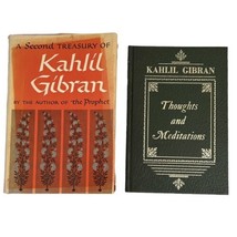 Vintage Kahlil Gibran Book Lot of 2 Thoughts and Meditations A Second Treasury - £13.42 GBP