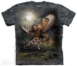 Two Headed Wolfalcon Fantasy T Shirt Adult Unisex Mountain - £18.38 GBP