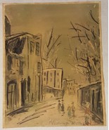 Maurice Utrillo Water Color Print Sidney Z Lucas - La Vieille Rue Saint ... - £43.78 GBP