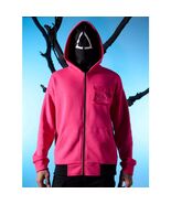Official Netflix Squid Games Show Pink Triangle Guard Hoodie L - $275.97 MXN
