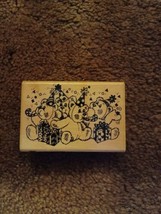 Stampendous Party Bears M16 Rubber Stamp 1989 Fun Stamps Wood Mounted Vi... - £9.19 GBP