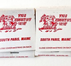 The Country Way Diner Matches Matchbooks Lot Of 2 Maine Vintage South Pa... - $374.75 MXN
