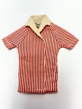Vintage Barbie Ken Doll 1960’s Red &amp; White Striped Beach Shirt #750 By M... - $9.50