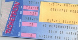Grateful Dead Concert Ticket Stub Juillet 13 1989 Washington Dc Rfk Stade - £41.98 GBP
