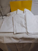 New, Manchester Mills 6 Pack White Full Size Flat Bed Sheets Approx. 100&quot;x86&quot; - £39.01 GBP