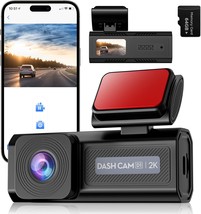Dash Cam 2K with 64G SD Card 1440P Front Screen Dash Camera for Cars Car... - £40.74 GBP