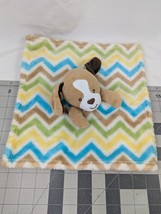 Little Miracles Dog Lovey Security Blanket Zigzag Stuffed Animal Toy - £16.35 GBP