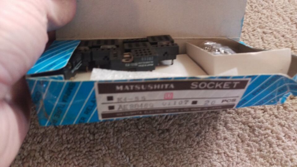 NEW Matsushita Panasonic Relay Socket Connector Lot 16 PN# AE38469  K4-S... - $75.99