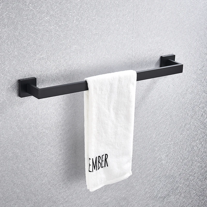 House Home Bathroom Hardware Set Black Robe Hook Towel Rail Bar Rack Bar... - $32.00