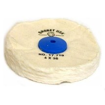 36 Ply Muslin Buffs With Plastic Center 4&quot;&amp; 3 screw mandrels Kit  - £15.82 GBP