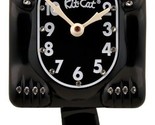 Limited Lady Black Kit-Cat Klock Red/Clear Swarovski Crystals Jeweled Clock - £117.91 GBP