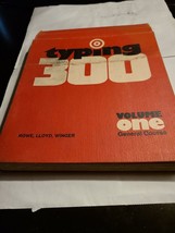 TYPING 300-VOLUME ONE GENERAL COURSE-ROWE,LLOYD,WINGER-COPYRIGHT 1972 - £9.42 GBP