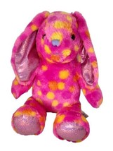 Build A Bear BABW Pink Polka Dot Bunny Rabbit 17” Plays &quot;A Whole New World&quot; - £19.03 GBP