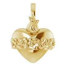 14k Gold Immaculate Heart of Mary Pendant - £223.02 GBP+
