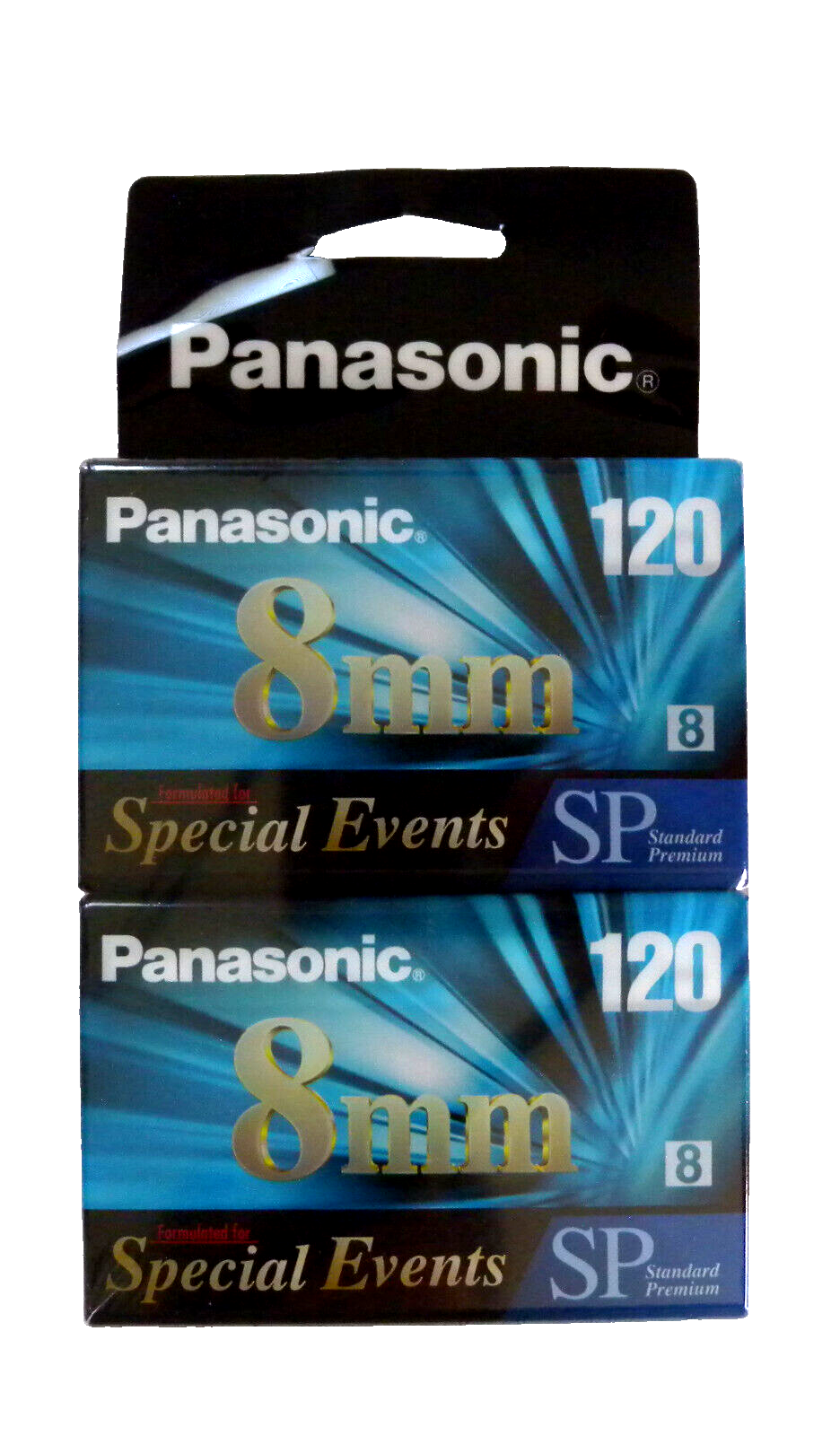 Panasonic 8MM 120 SP Special Events Camcorder Video Tape Blank 2-Pack NEW - $11.83