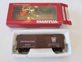 Mantua HO 734-020 Heavy 41&#39; Steel Box Car Pennsylvania #32351 Boxed E - $11.83