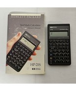 Vtg Hewlett Packard HP 21S Stat/Math Calculator &amp; Original Manual Works ... - €64,52 EUR