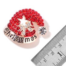 Multi Color Austrian Crystal Enameled Goldtone Hat Brooch  #BP104 - $11.25