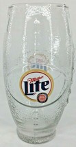 Miller Lite Football Shaped Beer Glass Textured Unique Drinking Glass Cu... - $17.75