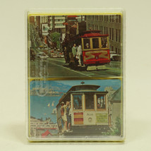 Vintage San Francisco Cable Car Double Deck of Bridge Coated Playing Cards New - £10.16 GBP