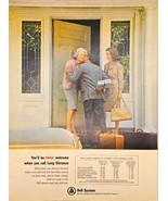 BELL SYSTEM - Long Distance - Family - Telephone - 1965 Vintage Print Ad - $15.03 CAD