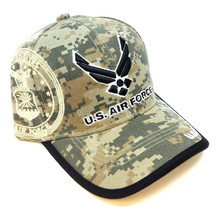 Digital Camo Usaf United States Air Force Wings Logo Hat Cap Camouflage Us Usa - £11.83 GBP
