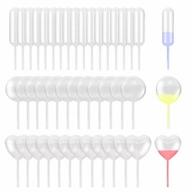 150X Plastic Round Rectangular Squeeze Pipettes Fit For Cupcakes Ice Cream - £12.78 GBP