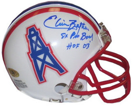 Elvin Bethea signed Houston Oilers TB Replica Mini Helmet dual 8X Pro Bowl & HOF - $78.95