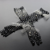 Women Long Lace Beading Gloves Gothic Bride Wedding Mittens Hot Sexy For... - $16.82