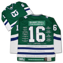 Bobby Hull Career Jersey Hartford Whalers Green Ltd Ed /16 - $935.00