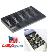 16&quot; Cash Coin Register Money Drawer Storage Box With 5 Bill 4 Coin Tray ... - $38.99