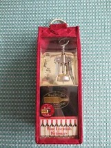 NEW Tres Gourmet WINE RED CADDY w/Wine Chiller, Opener, 2 Charms &amp; Dicti... - $12.00