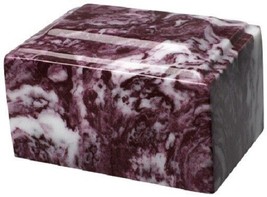 Small/Keepsake 2 Cubic Inch Merlot Tuscany Cultured Marble Funeral Cremation Urn - £136.91 GBP
