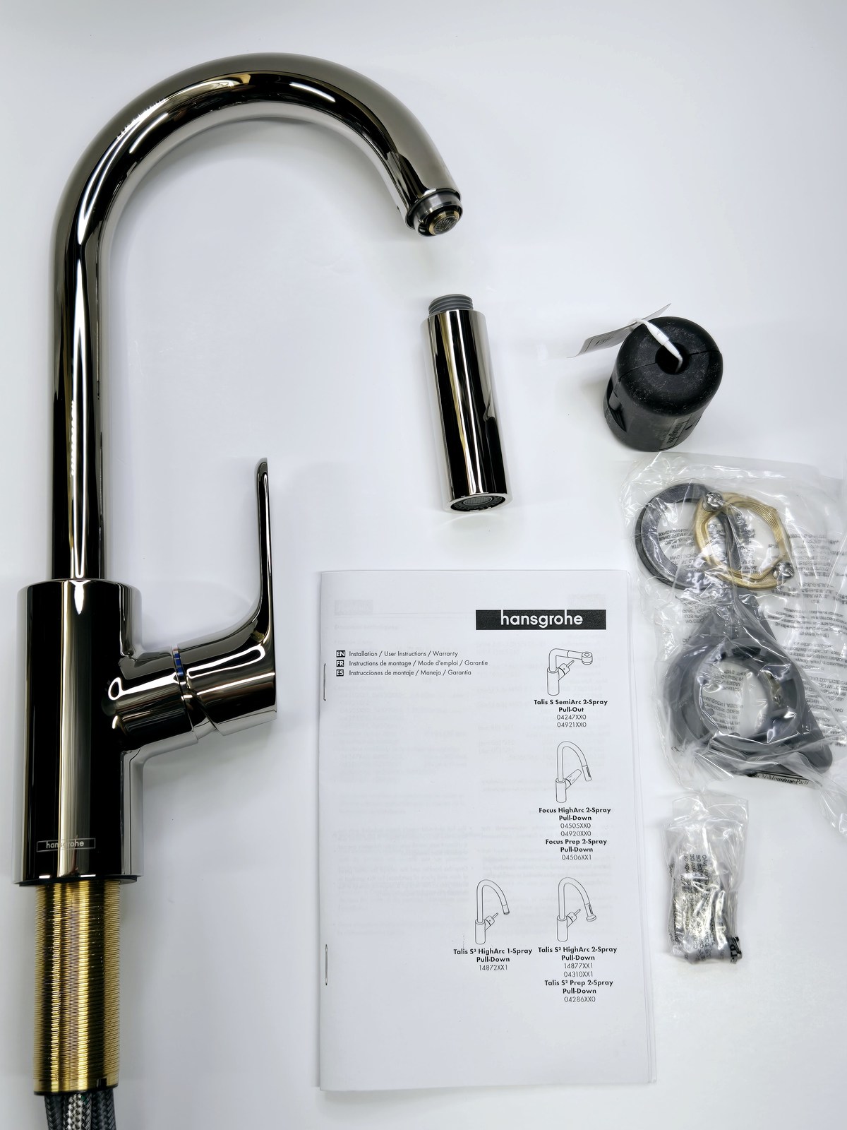 National Brand 04506831 Focus Pull Down Sprayer Kitchen Faucet - Polished Nickel Item image 2