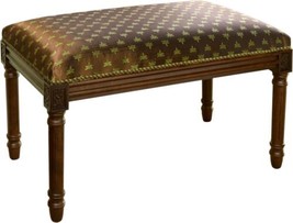 Bench Dragonfly Backless Brown Wood Stain Hand-Applied Brass Nailheads Poly - £311.91 GBP