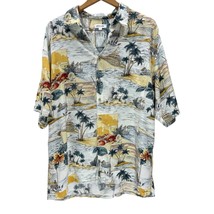 Pierre Cardin Hawaiian Shirt XL VTG mens Button down tiki huts boats pal... - £31.10 GBP