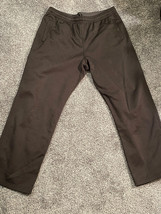 Reebok Black Pants joggers Sweatpants size Large mens two front pockets - £6.29 GBP