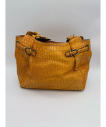 Jessica Simpson Mustard Yellow Faux Croc Shoulder Bag  - $40.93 CAD
