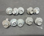 Honda Fender Chassis Bolts x 10 - M6-1.0 10mm Head w/ Washer SILVER USED... - $15.67