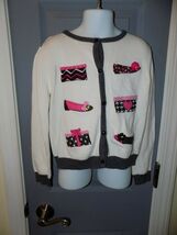 Hartstrings Shoes and Purses Cardigan Sweater Size 6X Girl's EUC - $21.36